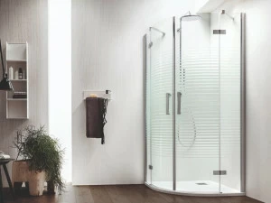 ARBLU Душевая кабина полукруглая с распашной дверцей Sei