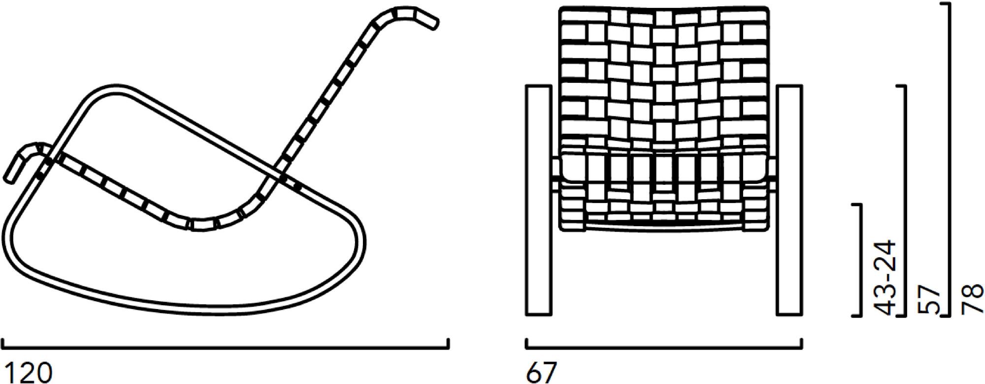 Crassevig Кожаное кресло-качалка с подлокотниками Dondolo sun-id-1416411 - Вид №4