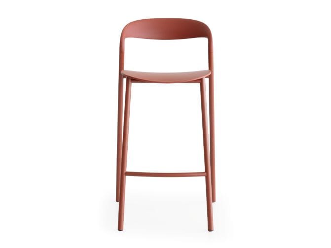 Высокий штабелируемый садовый стул из полипропилена со спинкой Lapalma HAWI OUTDOOR ARCH-00111194