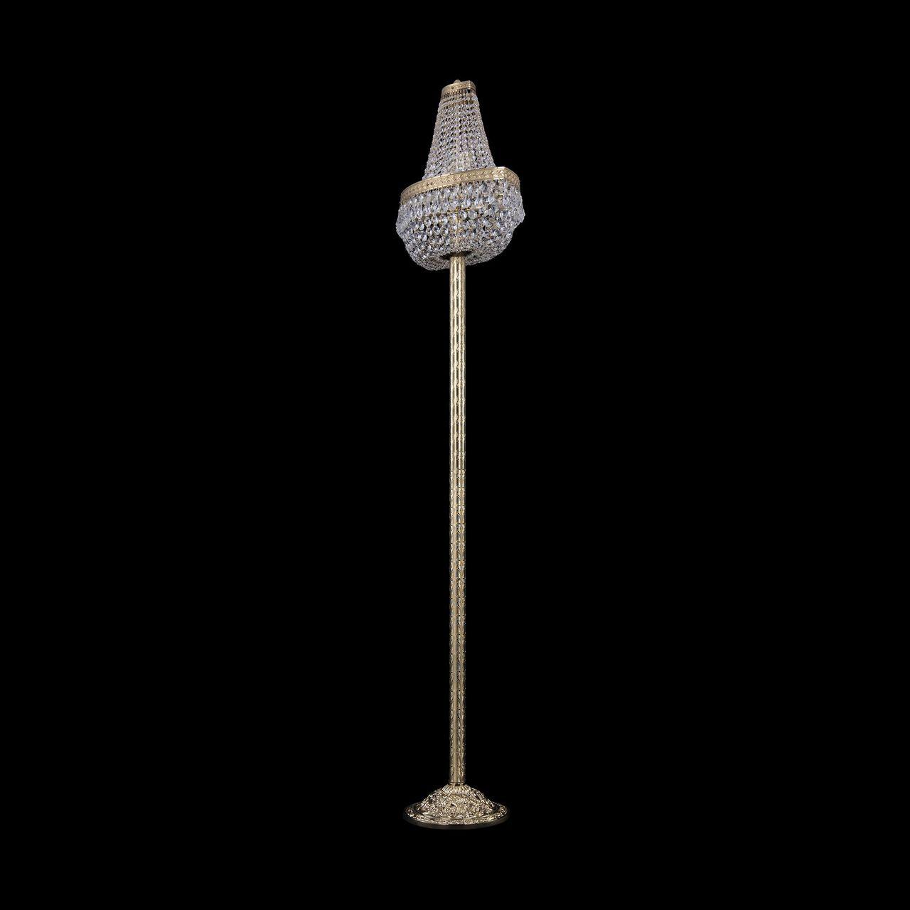 Торшер хрустальный на 6 ламп 172х55 см золотой Bohemia Ivele 19013T6/H/55IV-172 G BOHEMIA IVELE ЭЛИТНЫЕ 00-3889503 Золото;прозрачный  - Вид №1
