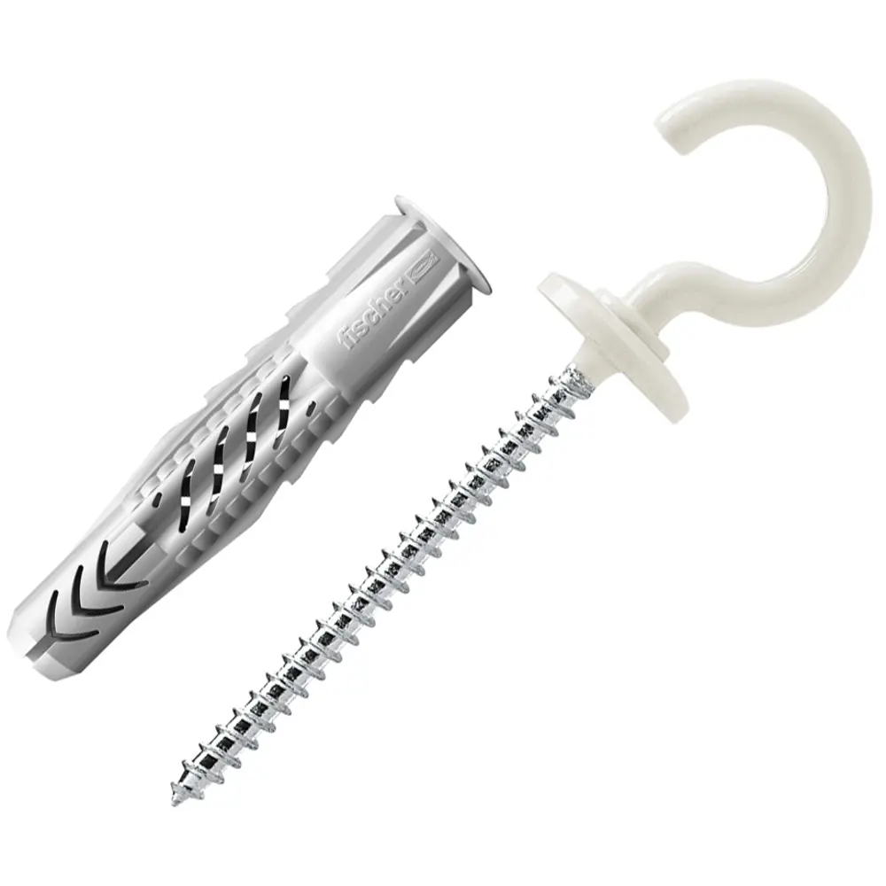 Дюбель-крюк-полукольцо Fischer UX RHN, 8x50 мм, нейлон, 25 шт. 82160559 STLM-2080140 