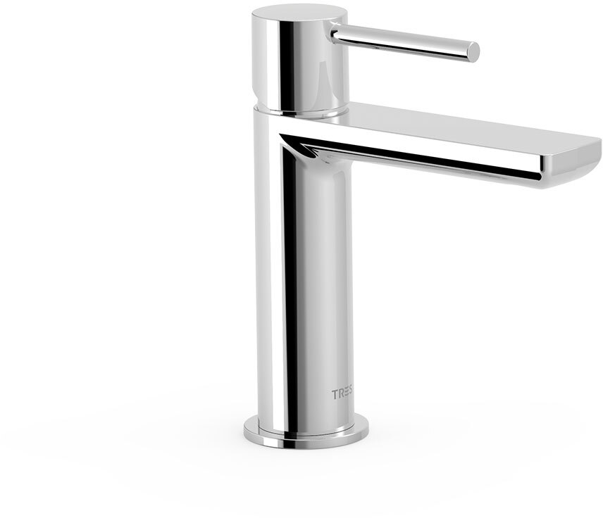 МАКСИМАЛЬНЫЙ смеситель с одной ручкой для умывальника с автоматическим сливом.-06210302D TRES