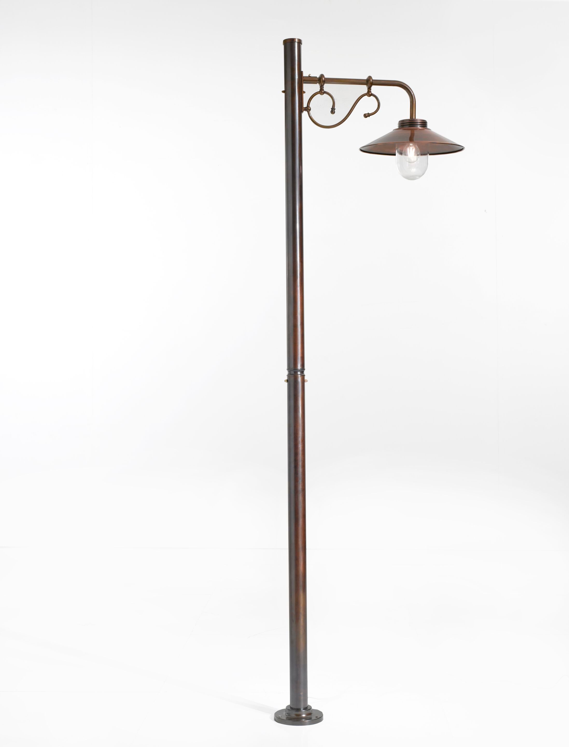 Латунный и медный светодиодный уличный фонарь для сада Cremasco Illuminazione Венецианская традиция ARCH-00027444 - Вид №1