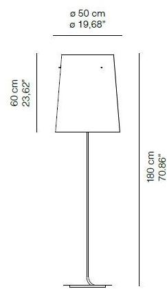 Quadrifoglio Торшер из льна с диммером Grace sun-id-1467636 - Вид №3