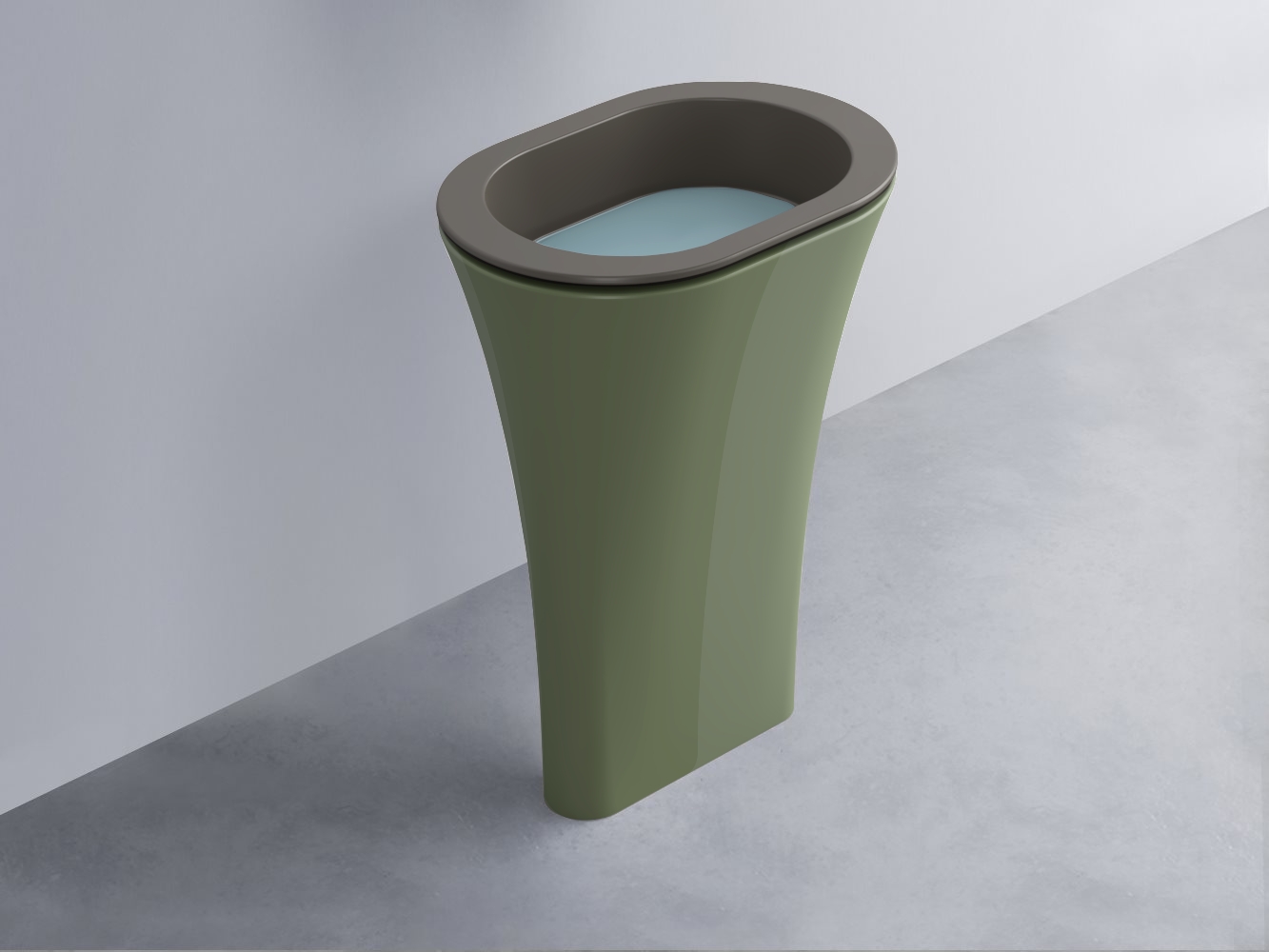 AMLA65-FN+AMPILO-PL+AMCOLO-AG Раковина Amedeo Ovale отдельностоящая cielo Enjoy + Amedeo Ceramica Cielo
