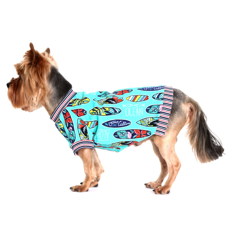 ПР0051946 Футболка для собак Алоха унисекс размер XXL 36см YORIKI 