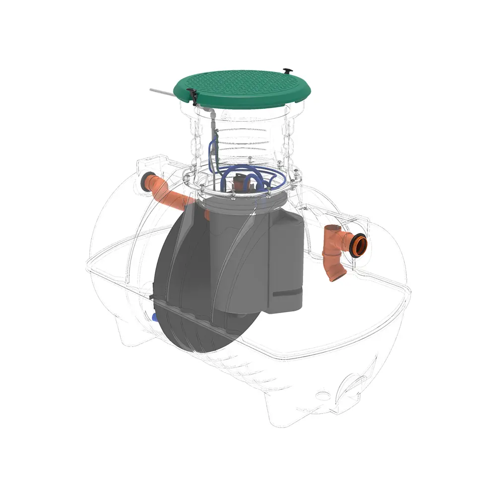 Станция биологической очистки четрыхкамерная Rostok Ground 6 2800 литров 1200 л/сутки STLM-2190724 - Вид №9