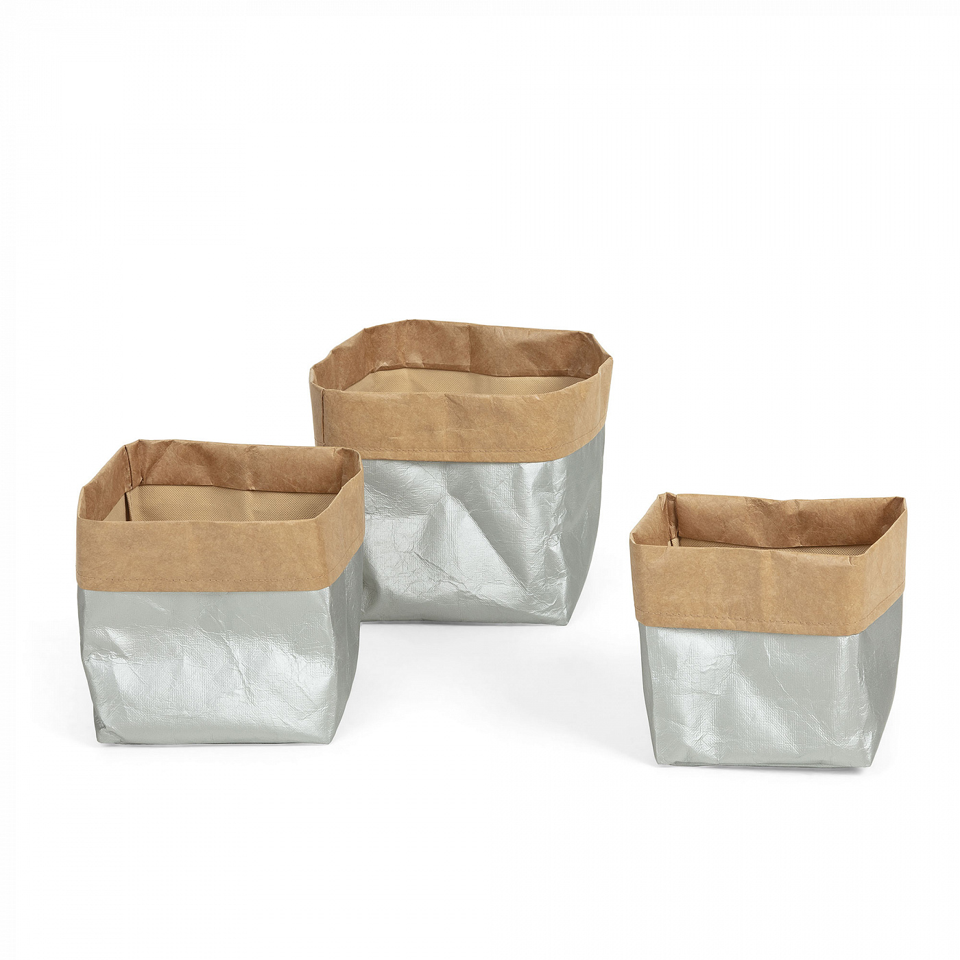 064563 Комплект Kamura 3 корзины серебристый La Forma Kamori 