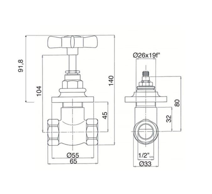 Дистанционное управление на стене Gentry Home Ascot ARCH-00021998 - Вид №2