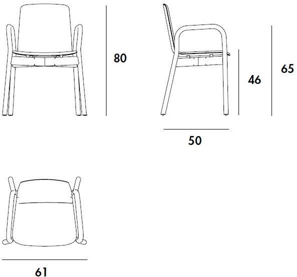 Sovet italia Мягкое кресло с подлокотниками Two tone sun-id-1482492 - Вид №1