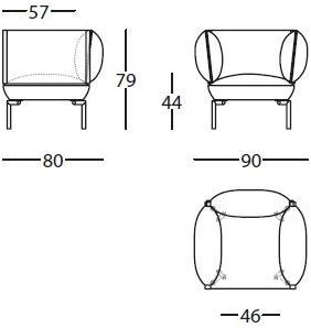 Sancal Мягкое кресло с подлокотниками Click sun-id-1374382 - Вид №2
