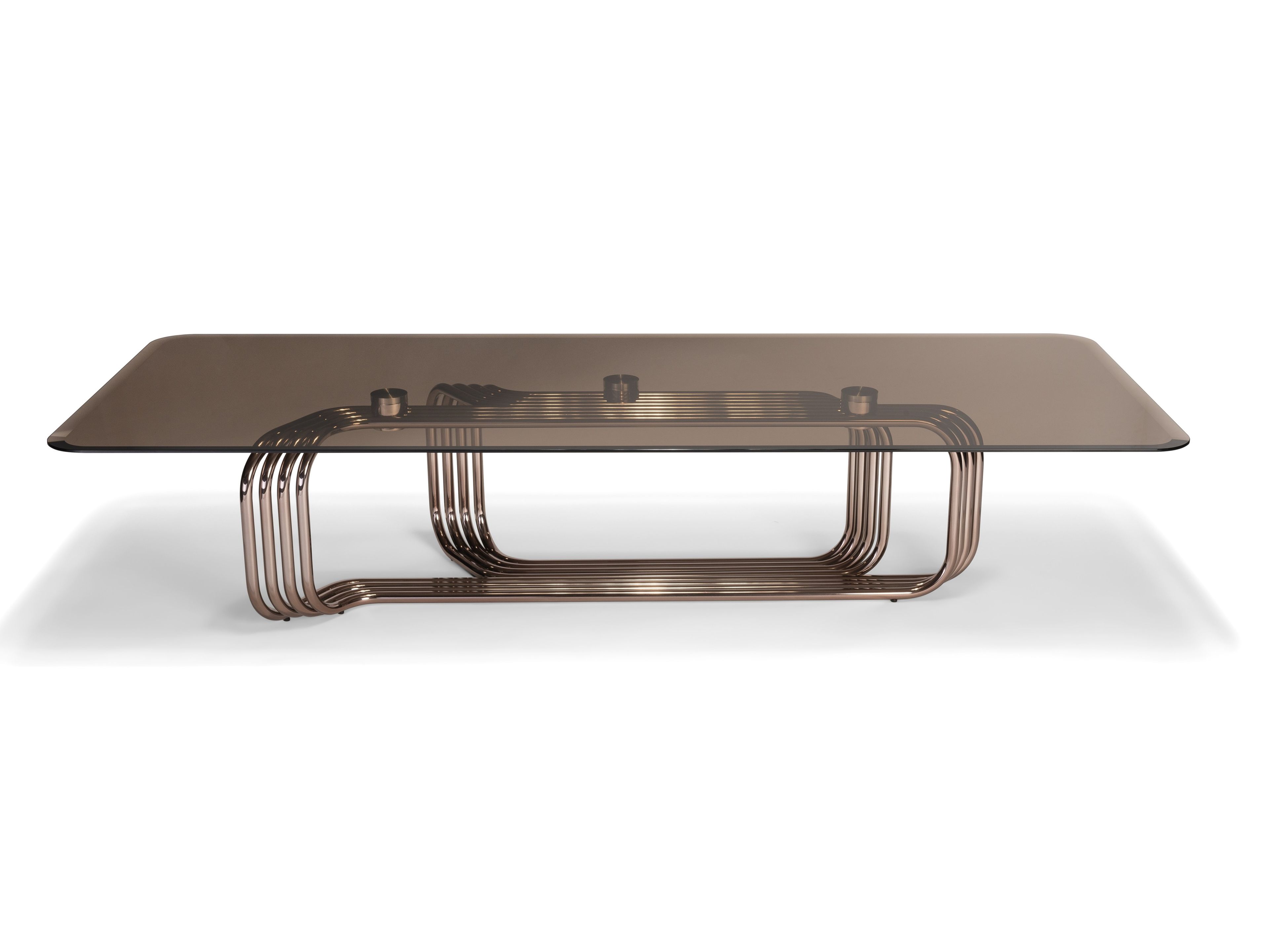 Стеклянный прямоугольный низкий журнальный столик Visionnaire ARCH-00044340 - Вид №1