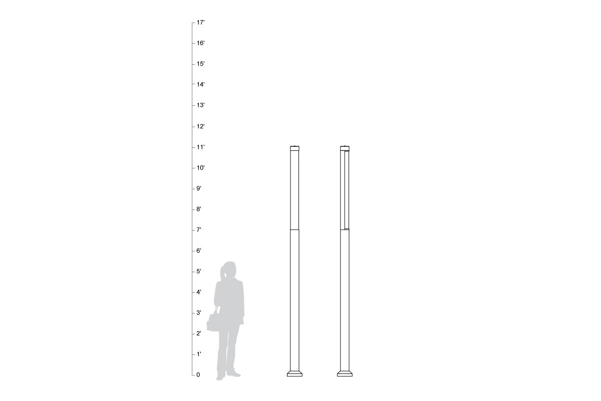 FSRT250 Световая колонна пешеходного освещения  Forms-surfaces  - Вид №13