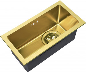 Мойка кухонная ZorG Inox R SZR-2344 BRONZE из нержавеющей стали, бронза