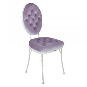 19015 Стул кованый Аделаида Айвори Амели Лаванда BOGACHO