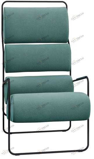 Tacchini Кресло из ткани с подлокотниками с высокой спинкой Sancarlo sun-id-1458804