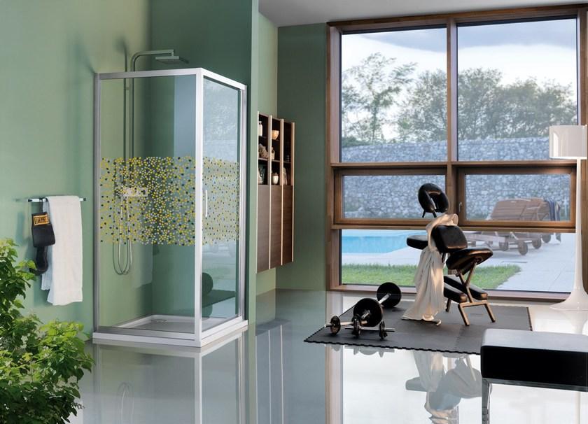 Samo Прямоугольная душевая кабина из закаленного стекла с распашной дверцей Classica sun-id-1398791 - Вид №3