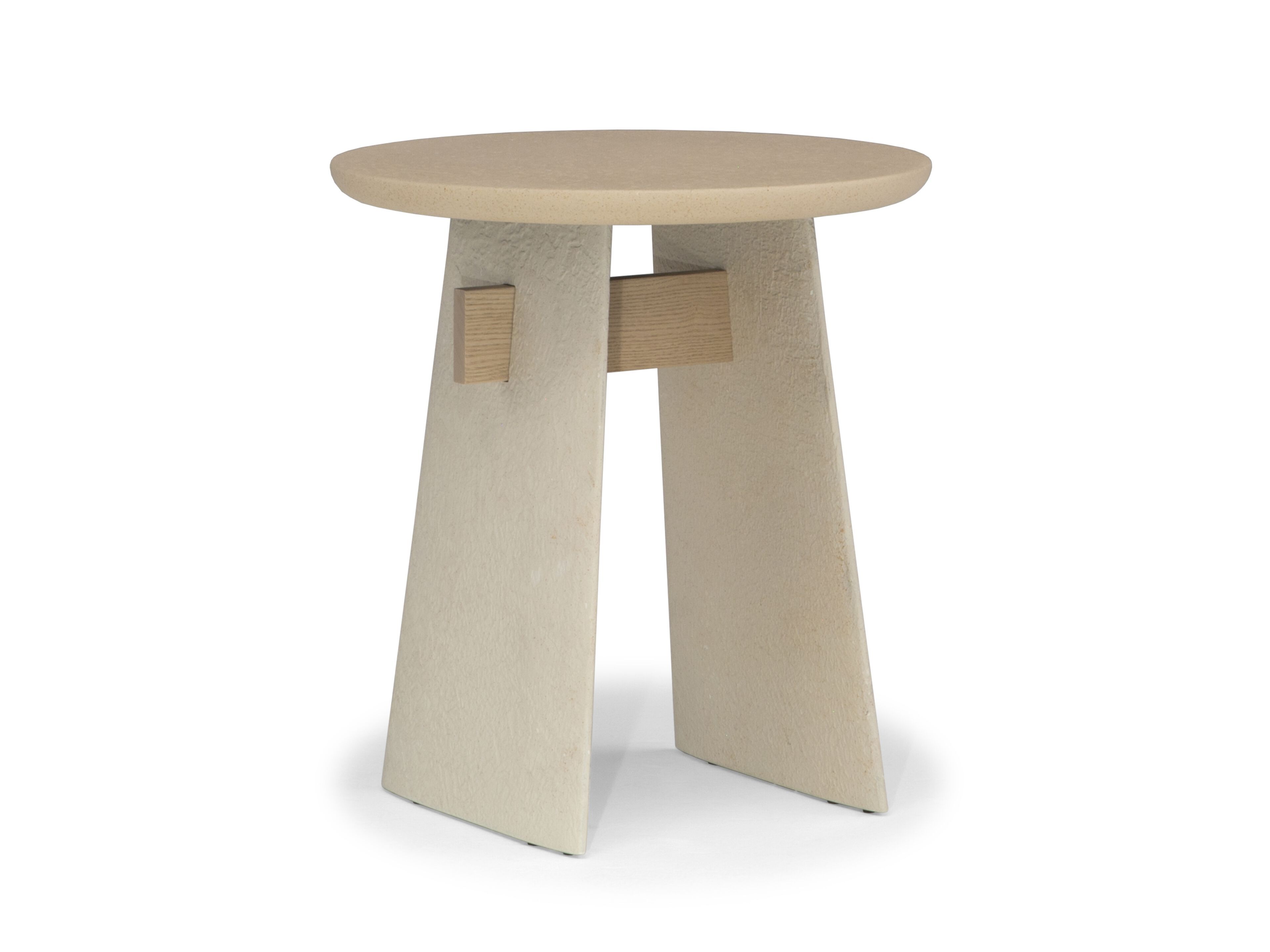 Высокий круглый стол из камня Лечче Natuzzi Italia ARCH-00063546