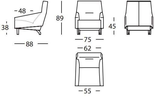 Sancal Кресло из ткани Soul sun-id-1347761 - Вид №5