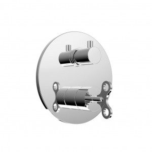 63519/3 Встроенный смеситель с механическим переключателем на 3 направления и прогрессивным картриджем. Bongio Acquacarica