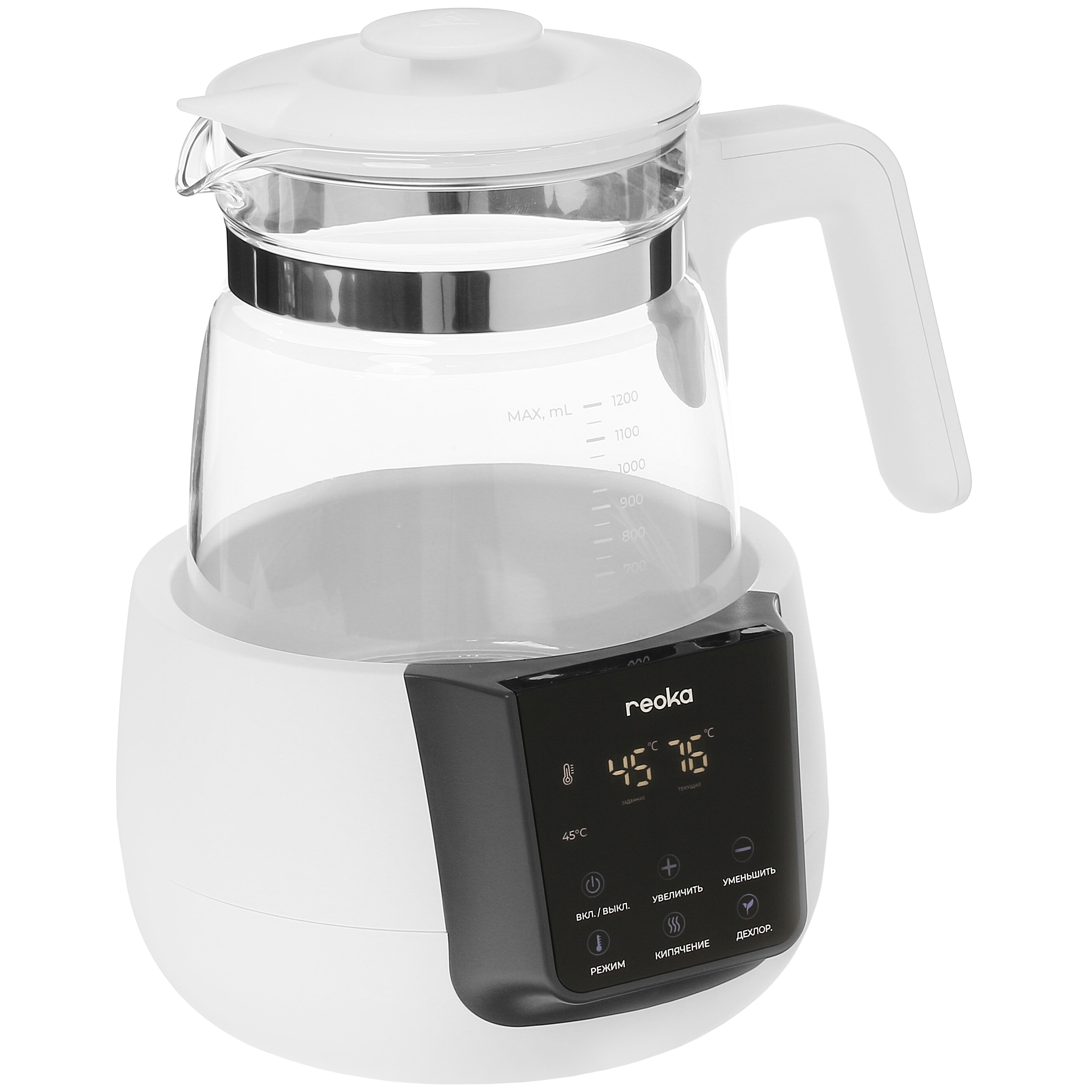 9977424 Электрочайник Reoka RKEK-10TSBW белый STDN-0071187 - Вид №6