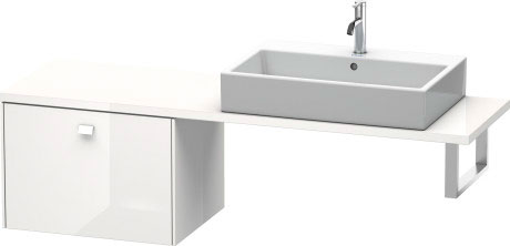 BR512301818 Brioso Шкафчик для компактной консоли Белый матовый, декор Duravit - Вид №2