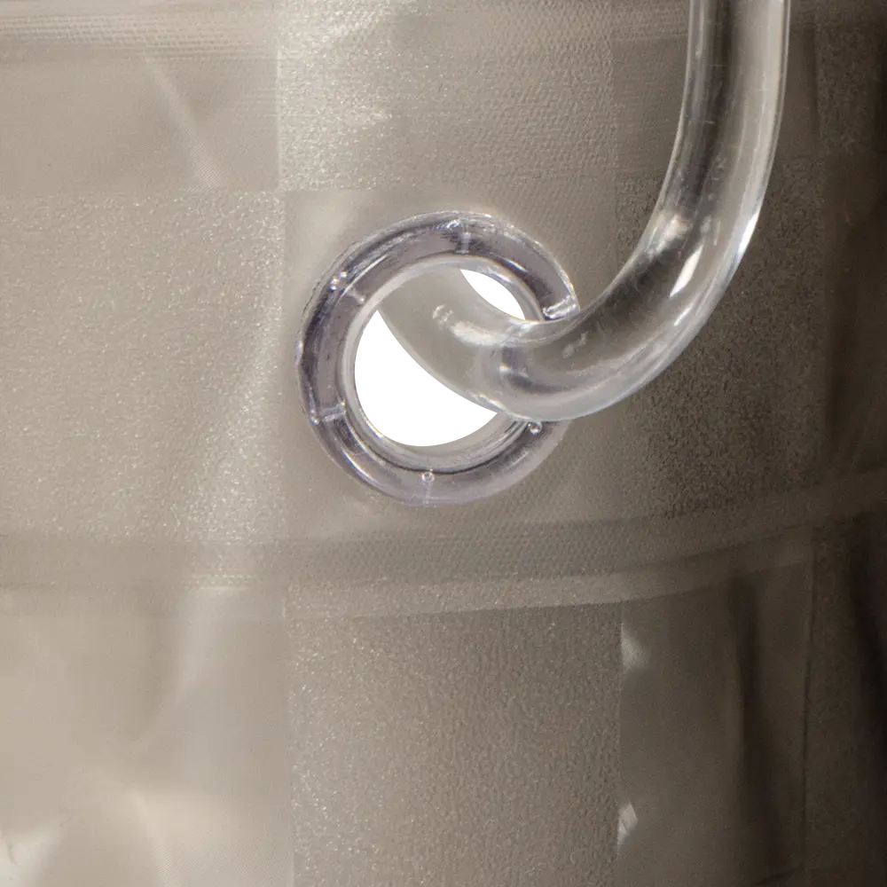 Штора для ванной с кольцами Swensa Cube 3D 180x200 см EVA цвет прозрачный STLM-2091154 - Вид №2