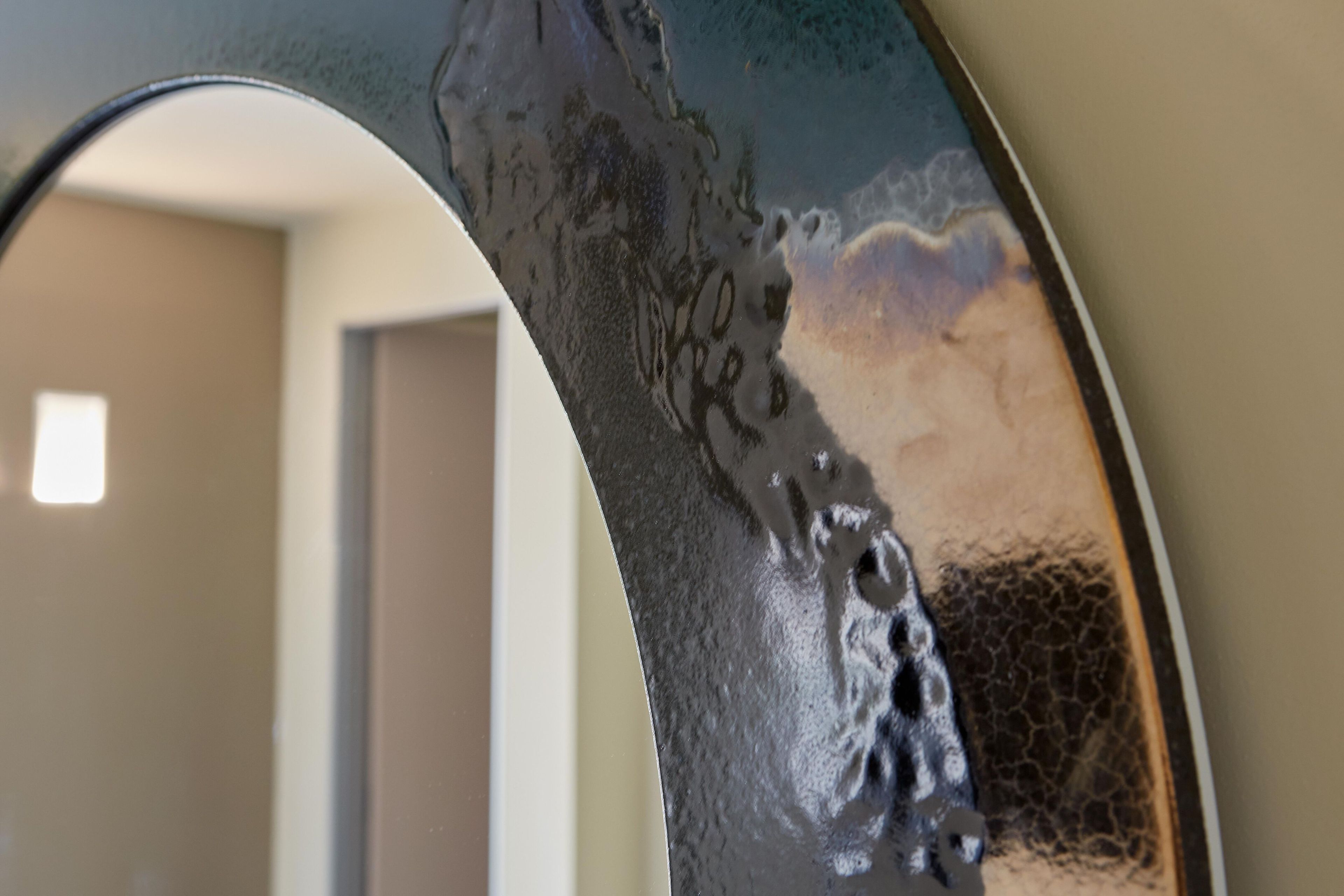 Настенное зеркало из фаянсовой лавы DOMIZIANI SOLE ARCH-00114090 - Вид №2