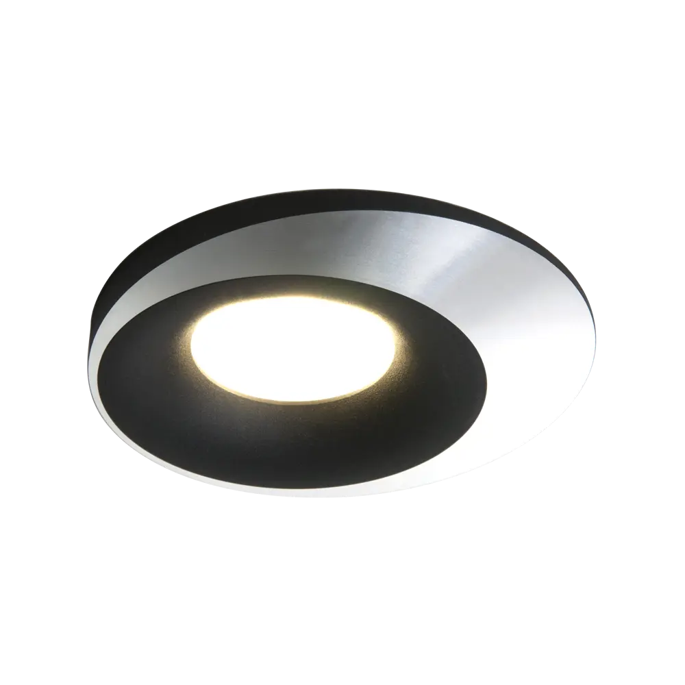 Светильник точечный встраиваемый Elektrostandard 124 MR16 под лампу GU10 под отверстие 68 мм, 2 м², цвет серебро/черный STLM-2067132 - Вид №2