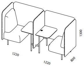 SOFTREND Кресло из ткани с высокой спинкой для контракта August sun-id-1378445 - Вид №6