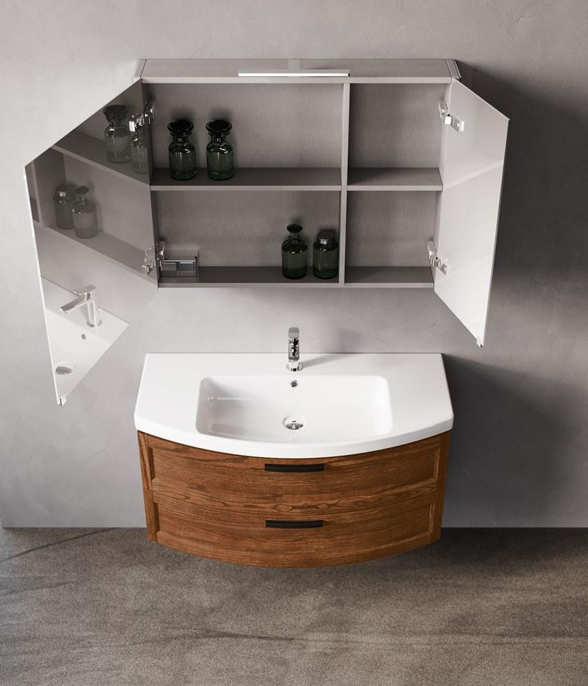 Mobiltesino Настенная тумба под умывальник из ясеня с ящиками Estra sun-id-1407068 - Вид №2