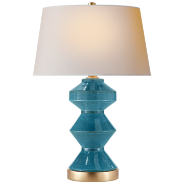 LAAR0647 Настольная лампа Zig-Zag в цвете Oslo Blue ijlbrown 