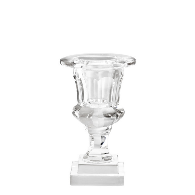 Подсвечник стеклянный прозрачный в виде чаши Corolle от Eichholtz EICHHOLTZ EICHHOLTZ 060310 Прозрачный  - Вид №2