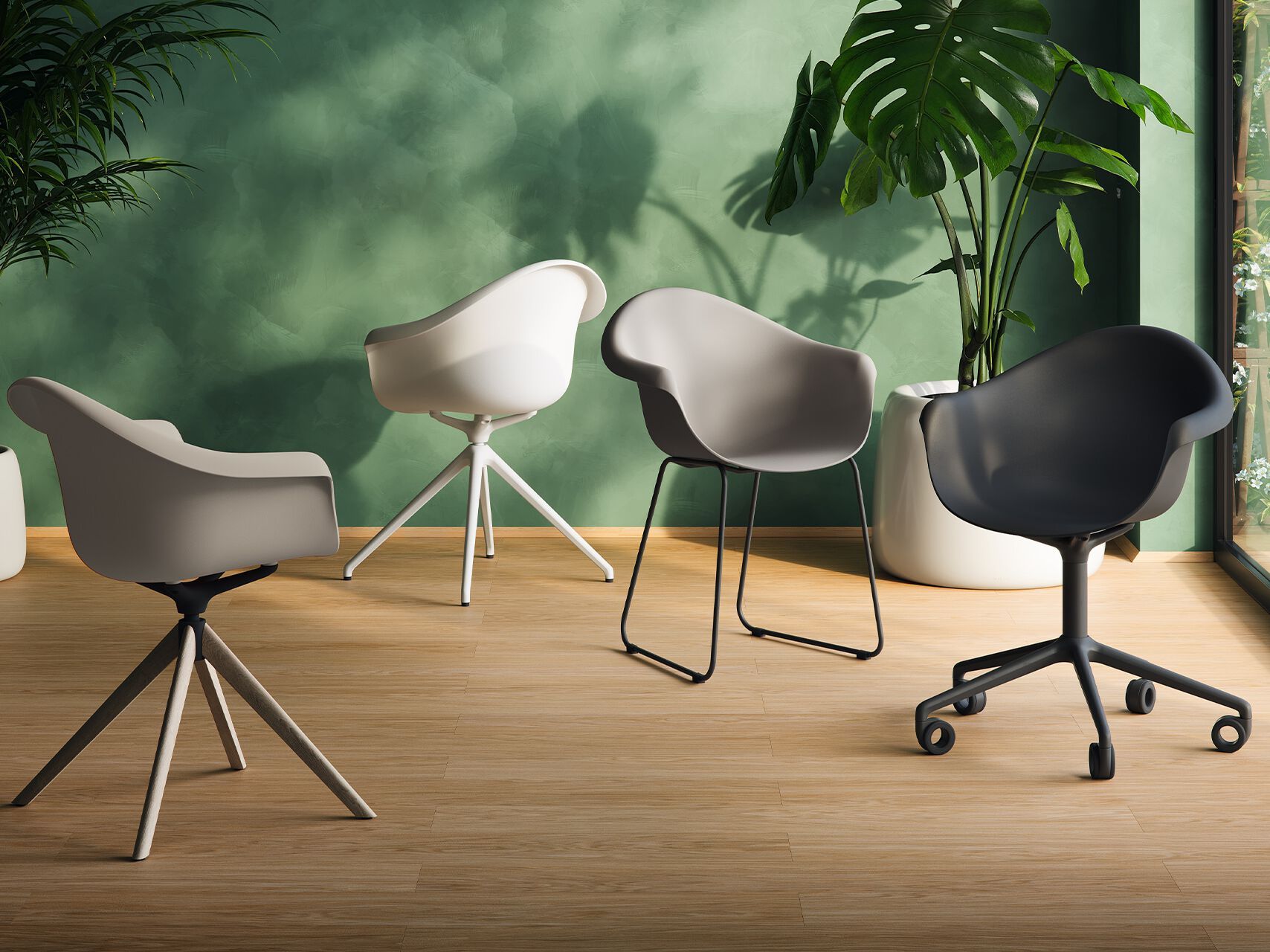 Сани стул с подлокотниками Vondom встраиваемый ARCH-00121701 - Вид №6