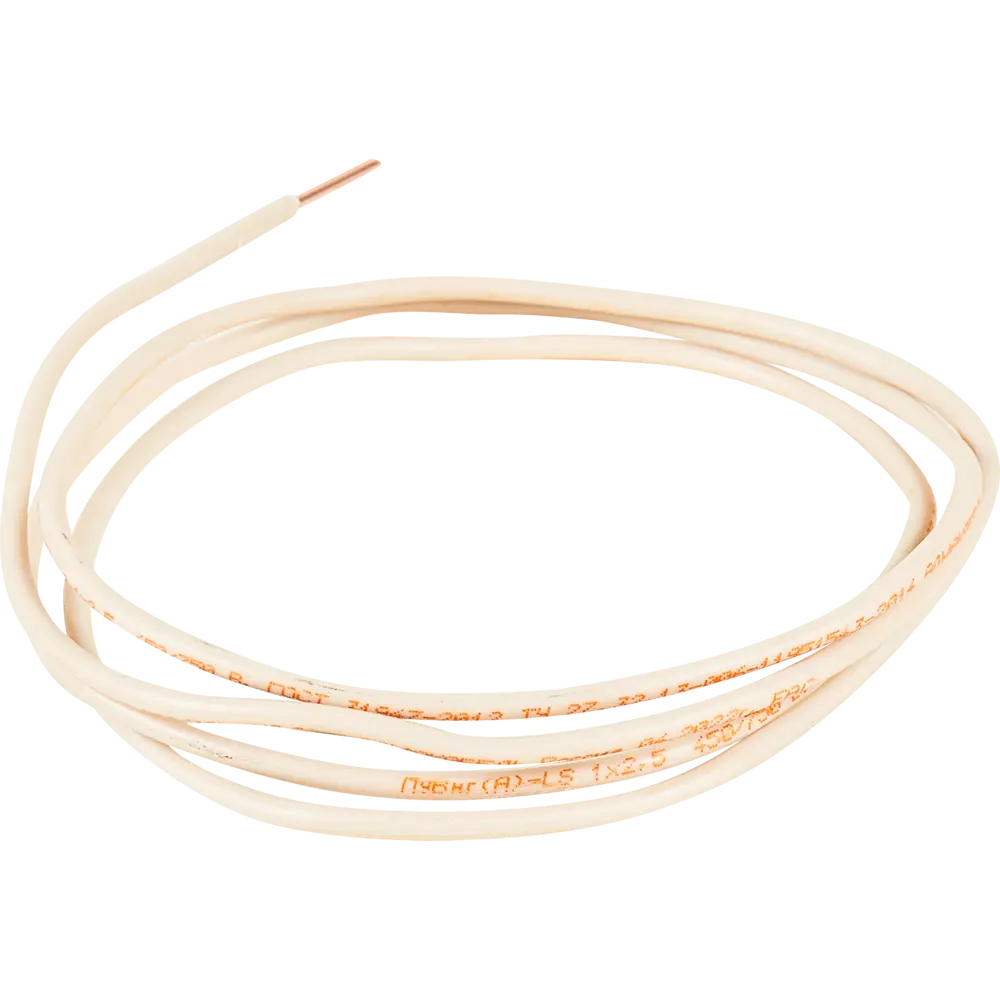 АЛЬФАКАБЕЛЬ ПУВнг(A)-LS 1x2.5 белый - силовой кабель для стационарной прокладки 84229083 STLM-1402084 - Вид №1