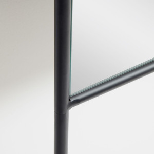 102142 Зеркало из черного металла 70 x 161 см La Forma Nazara