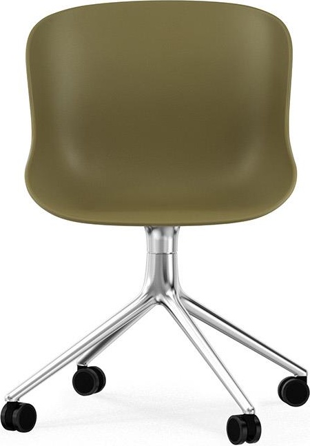 604572 Стул Swivel 4W Aluminium / Olive Normann Copenhagen Hyg  - Вид №1