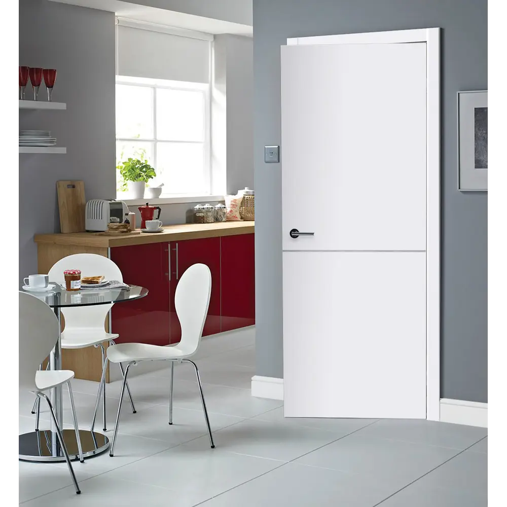 Дверь межкомнатная Smart Н глухая цвет белый 80x200 см (с замком) 86025801 STLM-2120502 VELLDORIS  - Вид №5