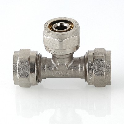 VTm.331.N.322632 Фитинг обжимной – тройник Valtec 32 х 26 х 32 мм  - Вид №4