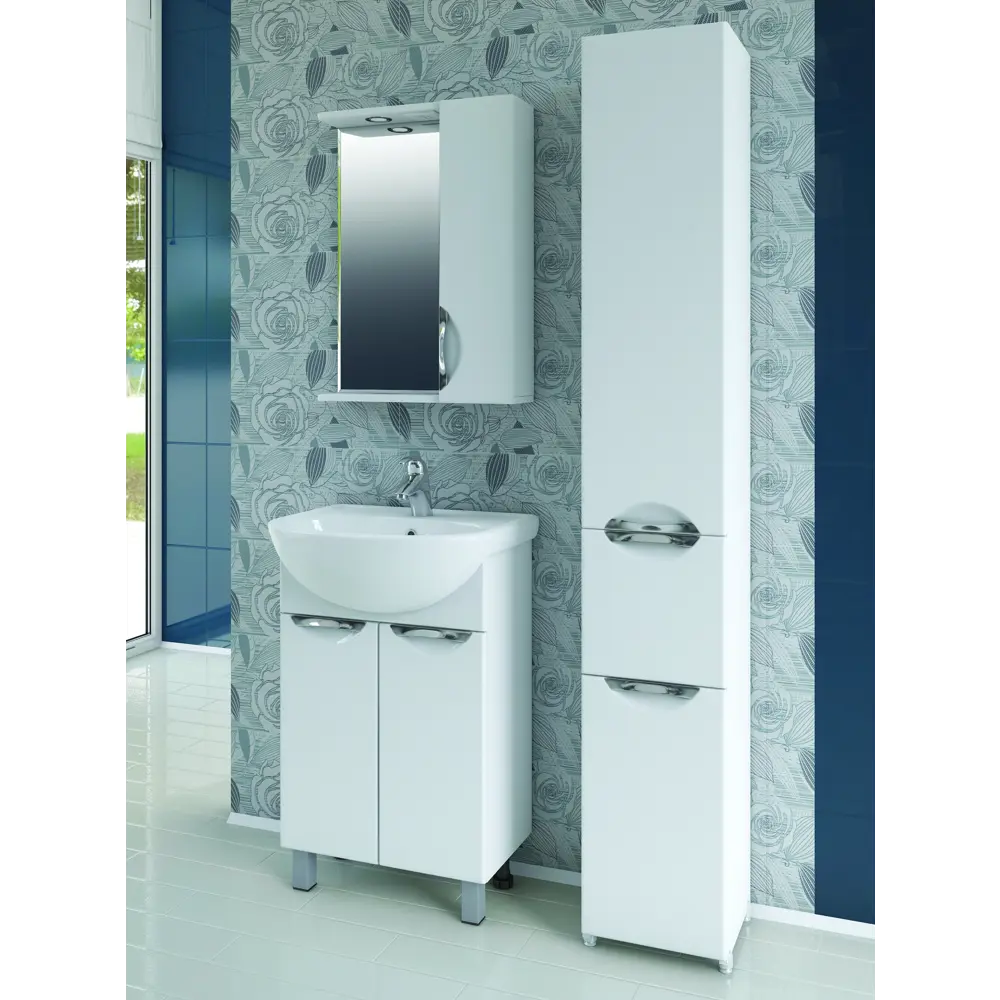 Пенал Silvia 60 см цвет белый VIGO STLM-2146634 - Вид №1