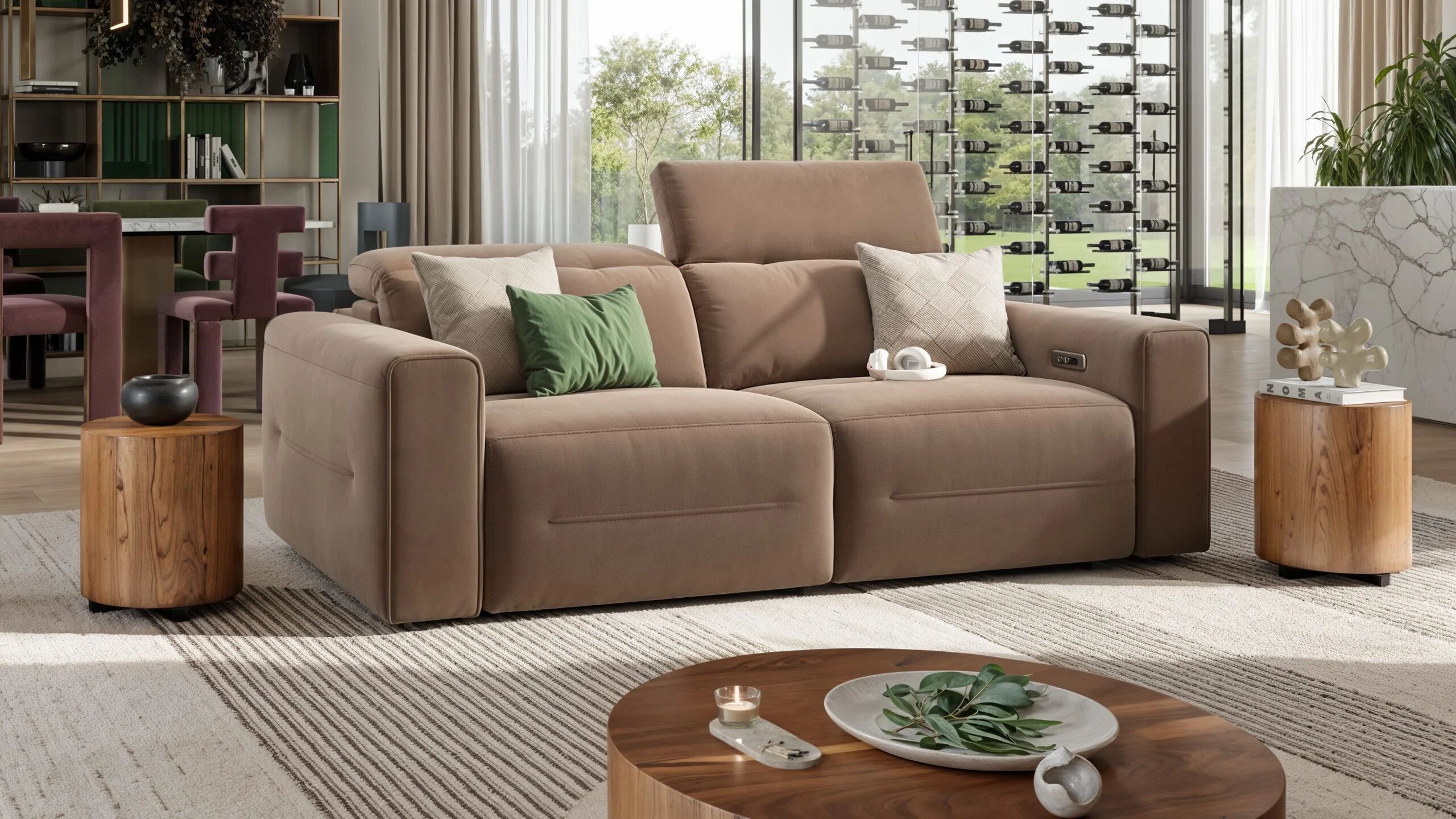 3-местный тканевый диван Sofanella Канны ARCH-00052492 - Вид №3