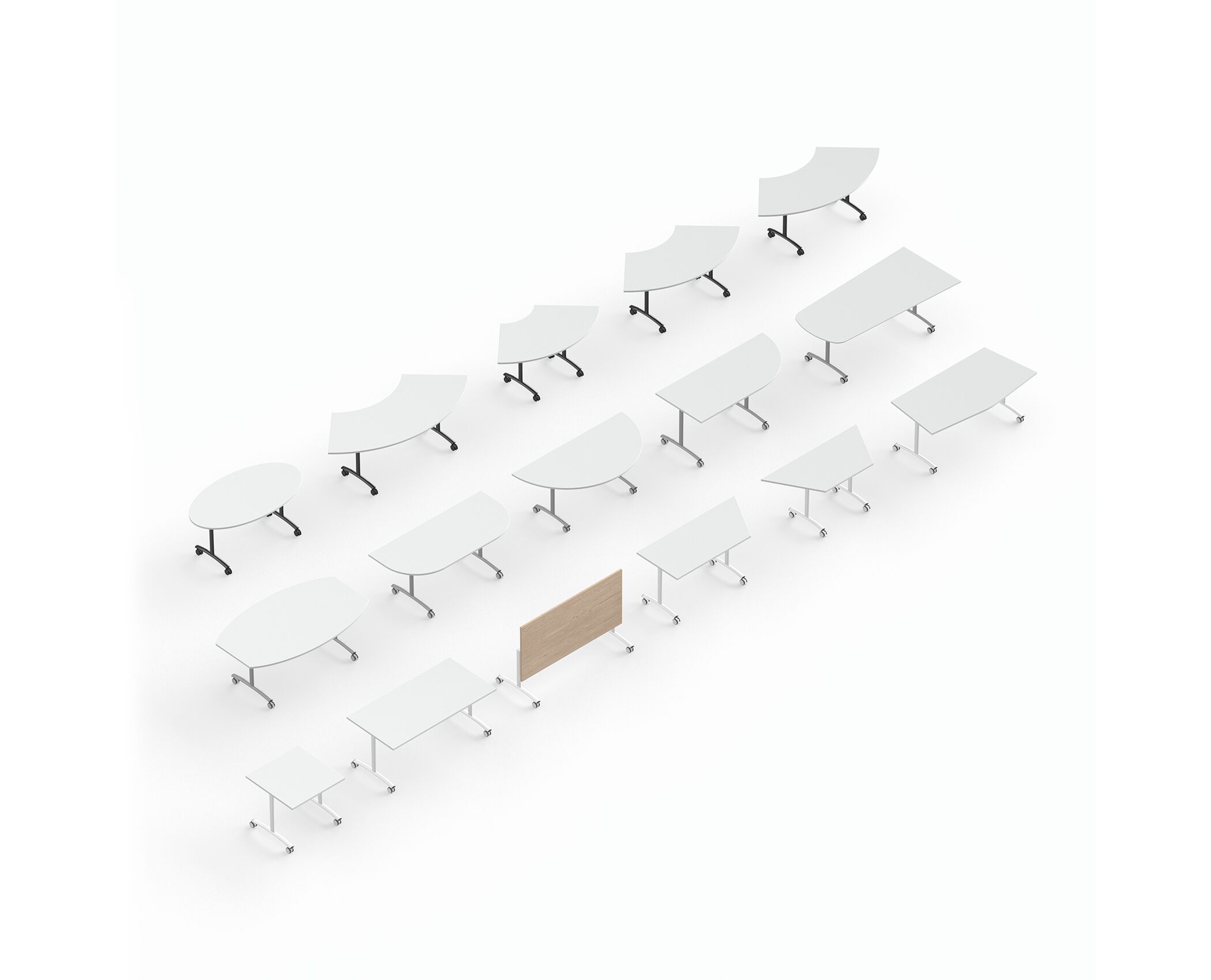 Стол для совещаний с откидным верхом с колесами IBEBI Архимед ARCH-00122001 - Вид №2