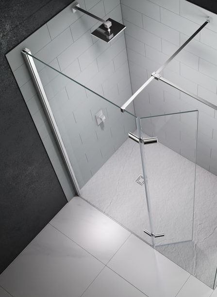 Душевая перегородка M8SW1200HB Merlyn 8 Series Хромированный - Вид №1