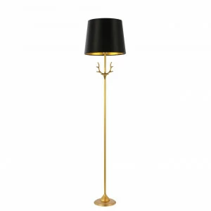 Торшер с абажуром 156х35 см черный Velossa SL1123.205.01 ST LUCE VELOSSA 00-3889552 Золото;черный
