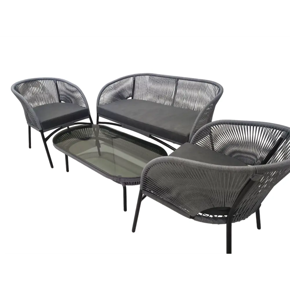 Santreyd Lazuno Lara — серый комплект садовой мебели с диваном и креслами 89362997 STLM-0964130 - Вид №1