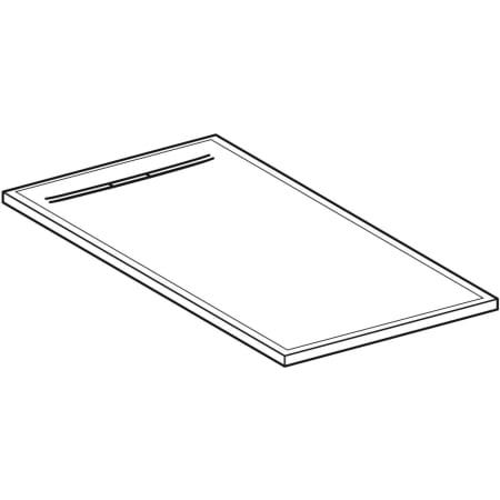 550.204.00.2 Прямоугольный душевой поддон Geberit Sestra Geberit  - Вид №1