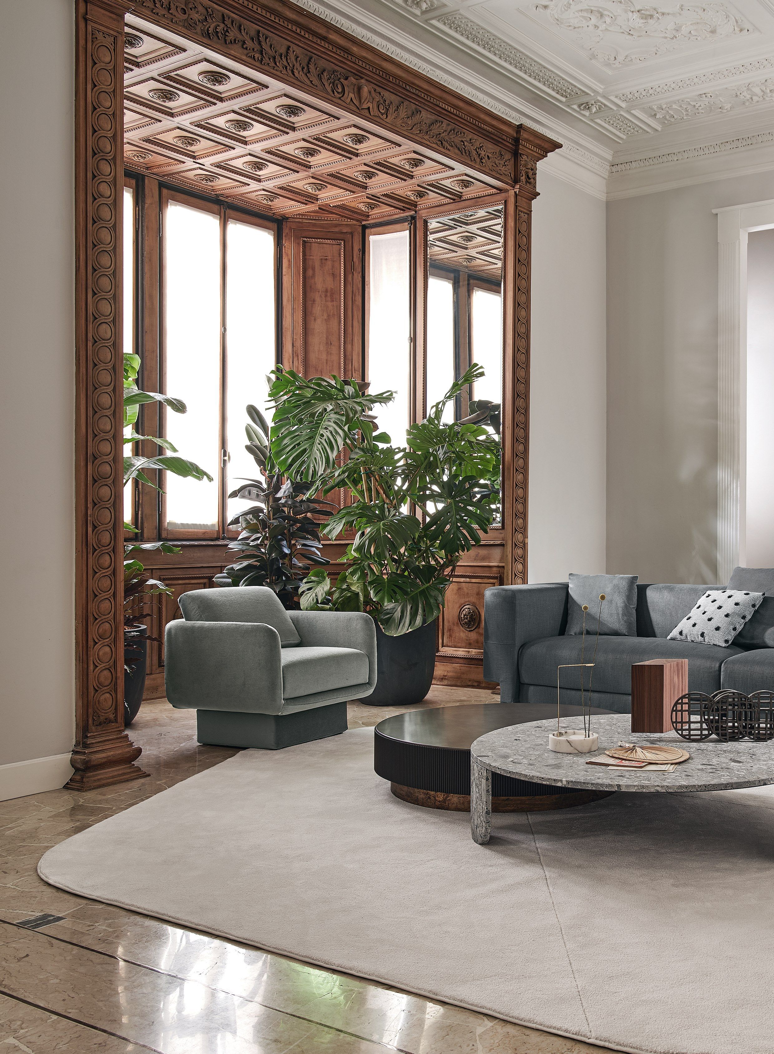 Тканевое кресло с подлокотниками Gallotti&Radice Lilas ARCH-00029928 - Вид №4