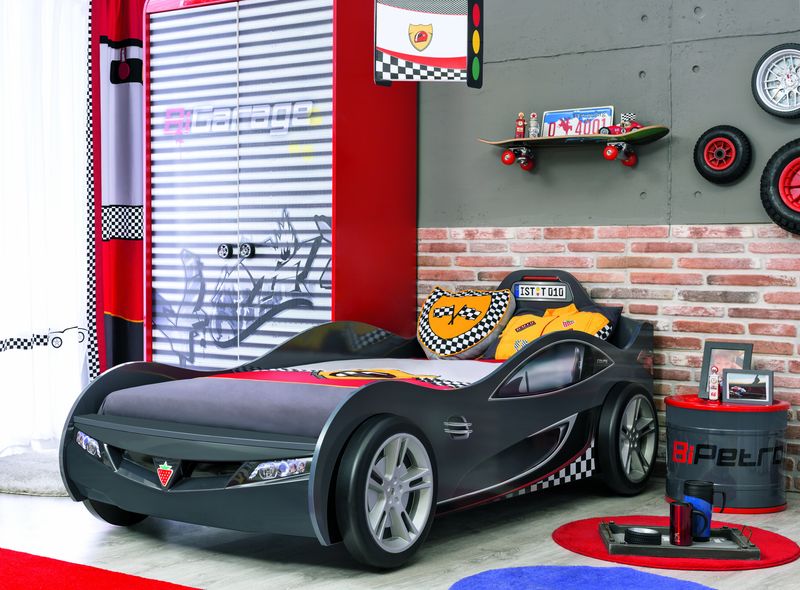 Кровать-машина выдвижная 90х190 см черная Coupe CILEK  00-3832129 Черный Santreyd  - Вид №1