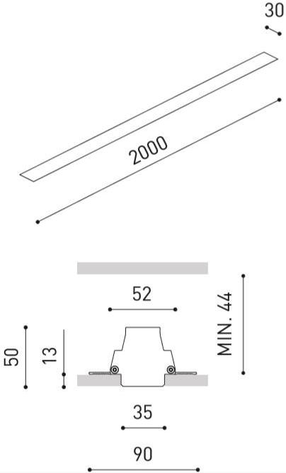 Arkoslight Линейный световой профиль из алюминия для светодиодных модулей Bright line sun-id-1460606 - Вид №39