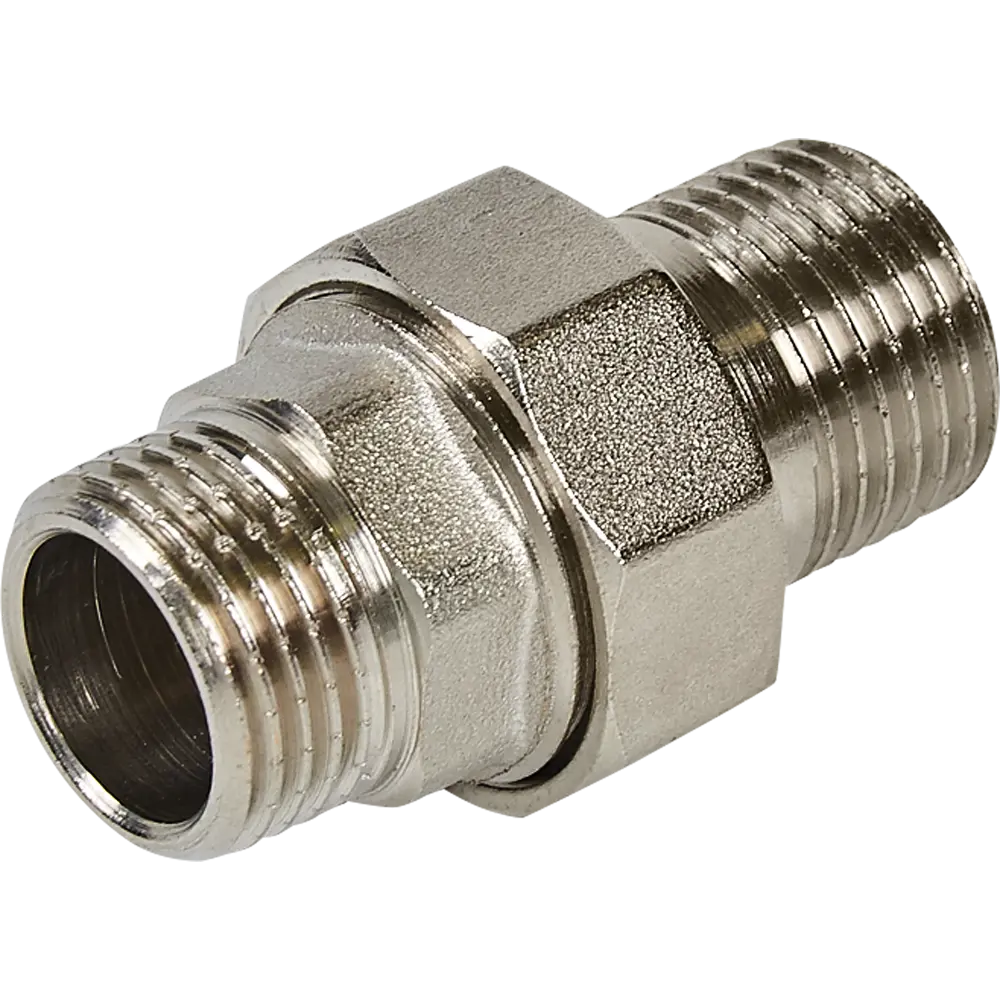 Сгон прямой Valtec 1/2" никелированный для трубопроводов 82491380 STLM-0810882